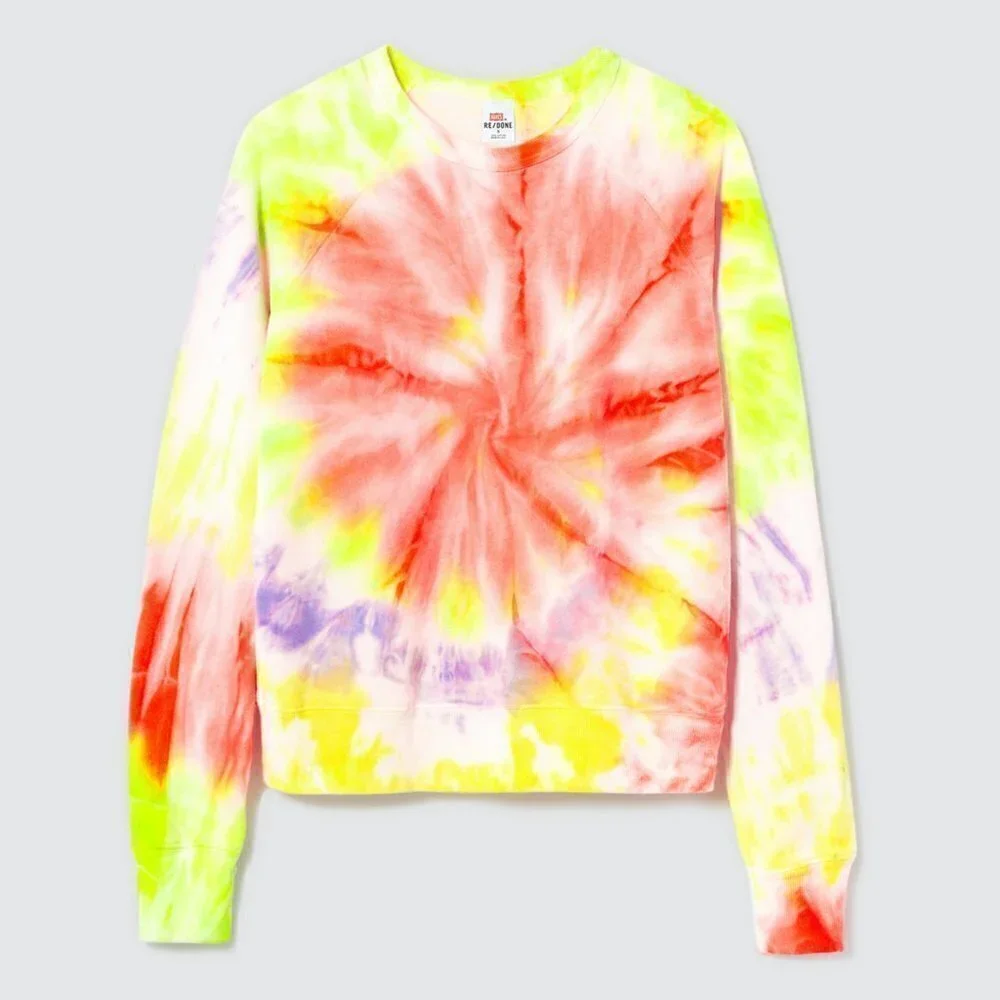 RE/DONE x Hanes Classic Raglan Crewneck Pullover Sweatshirt Size Small - Picture 10 of 16